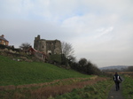SX21479 Kidwelly Castle from river bank.jpg